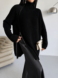 Leen Set wool shirt with satin skirt