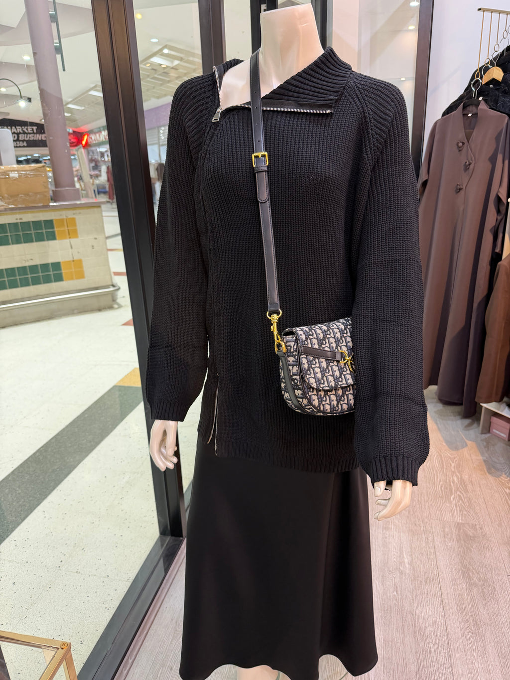 Leen Set wool shirt with satin skirt