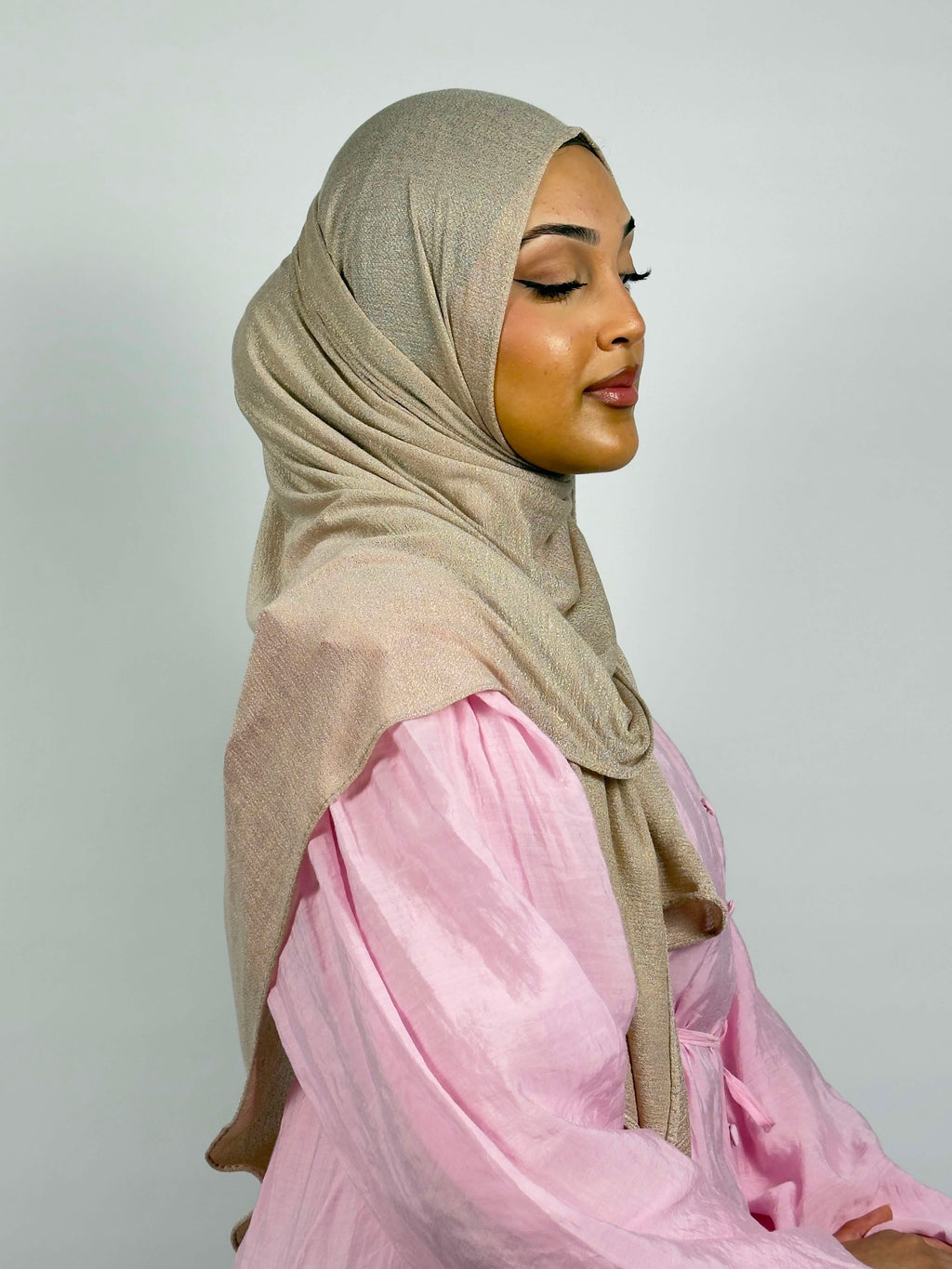 Thick Cashmere Shimmer - Sand Gold