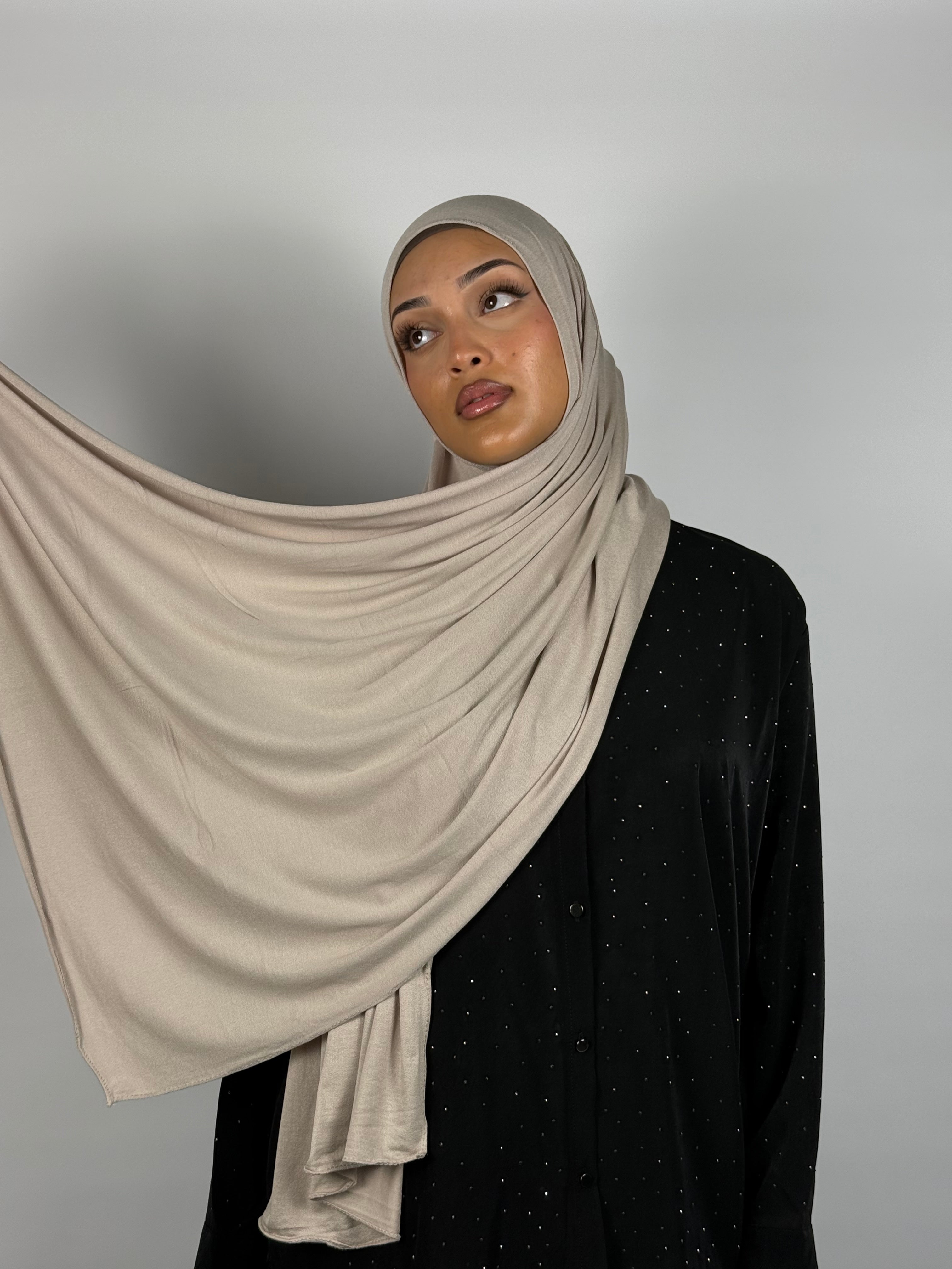 Jersey Hijab – Sand