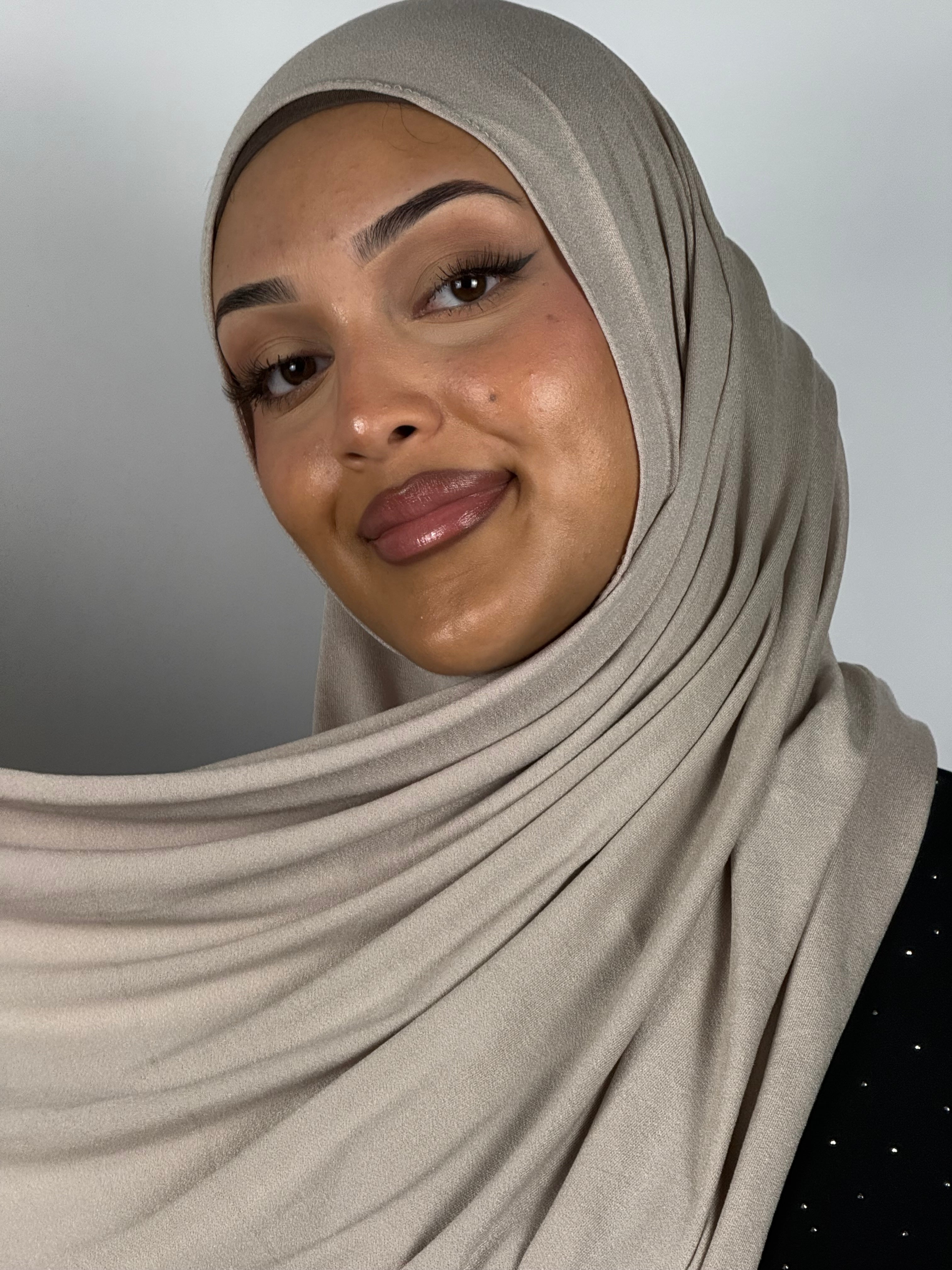 Jersey Hijab – Sand
