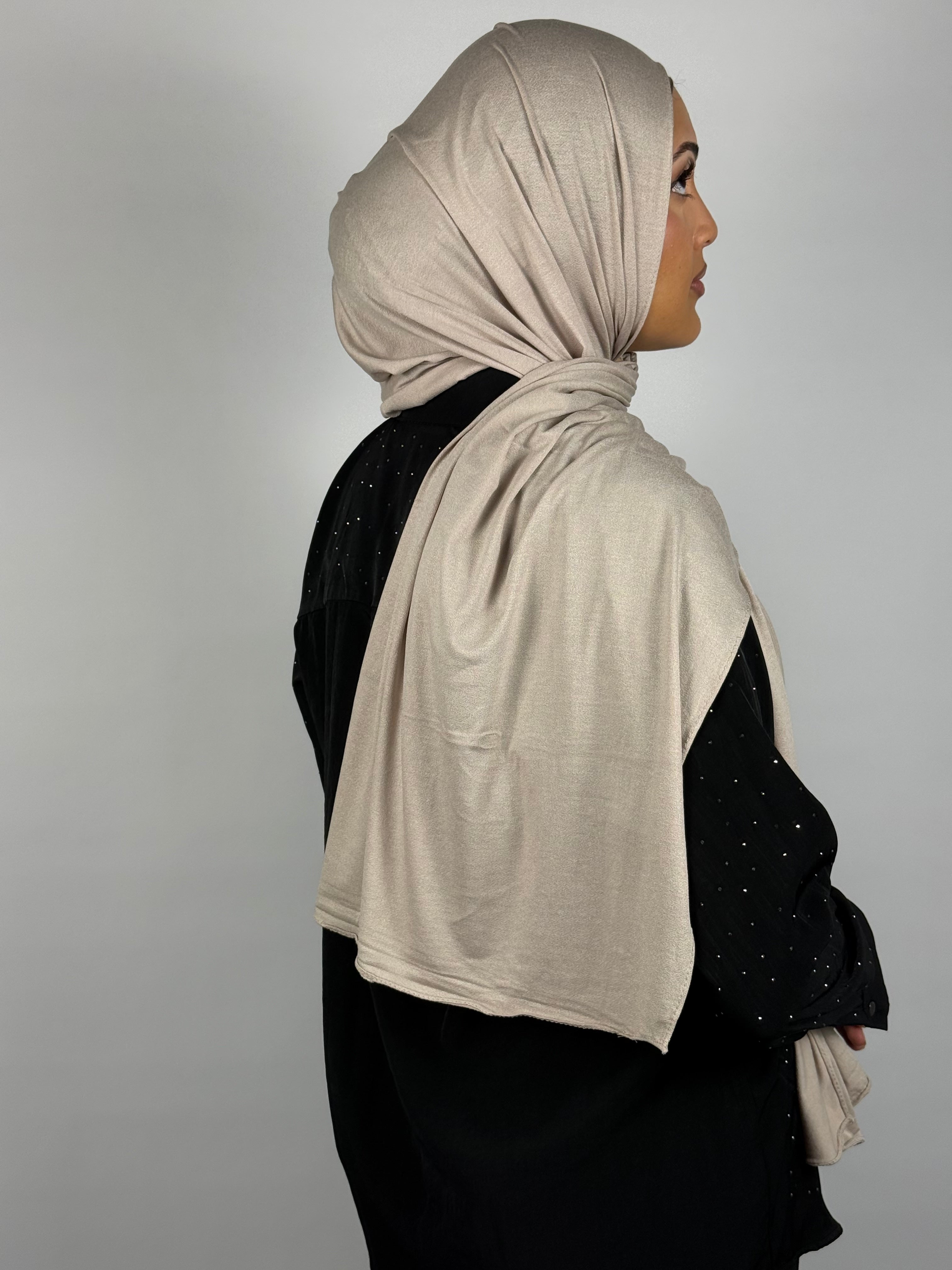 Jersey Hijab – Sand