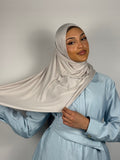 Textured Jersey Hijab - Pearl Sand