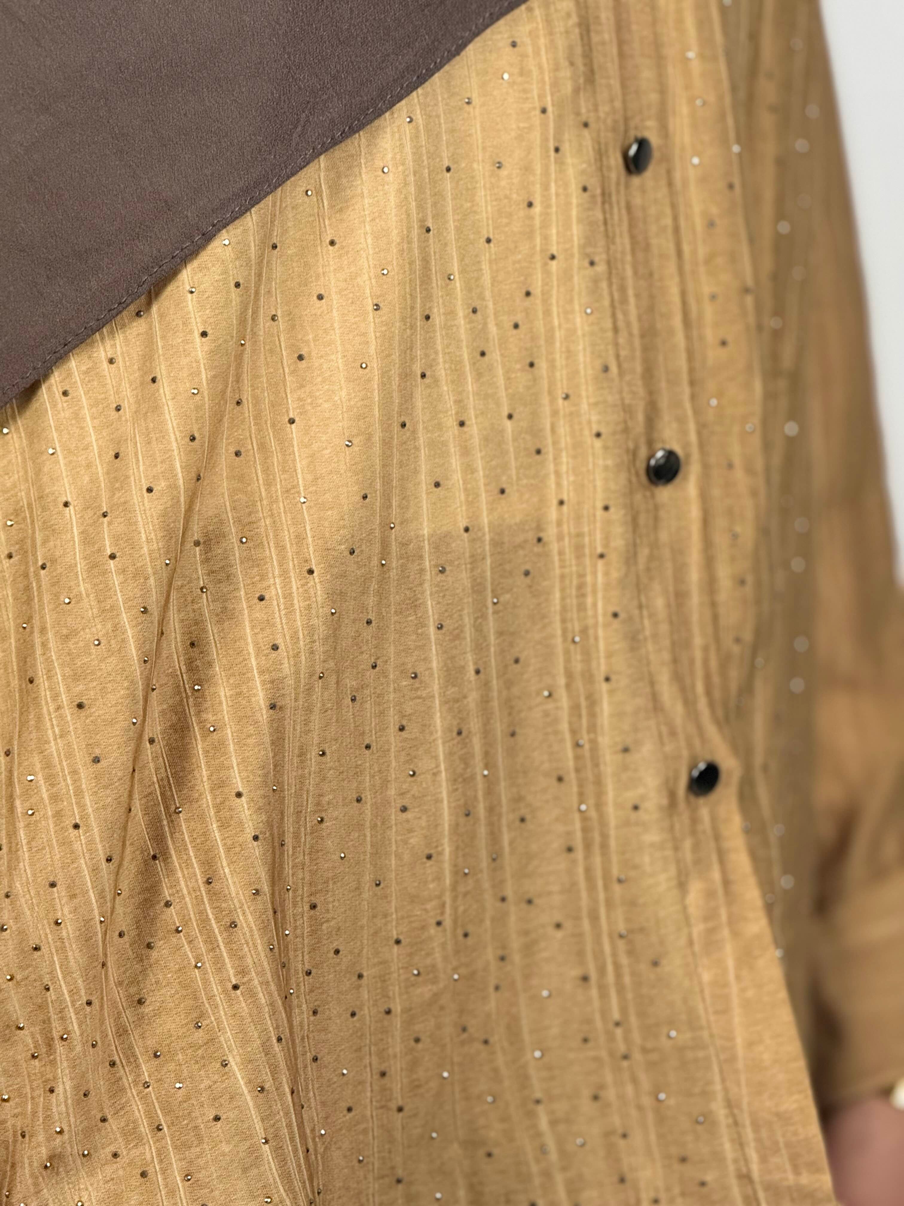 Luxe Pearl-Thread Co-Ord - Honey Gold