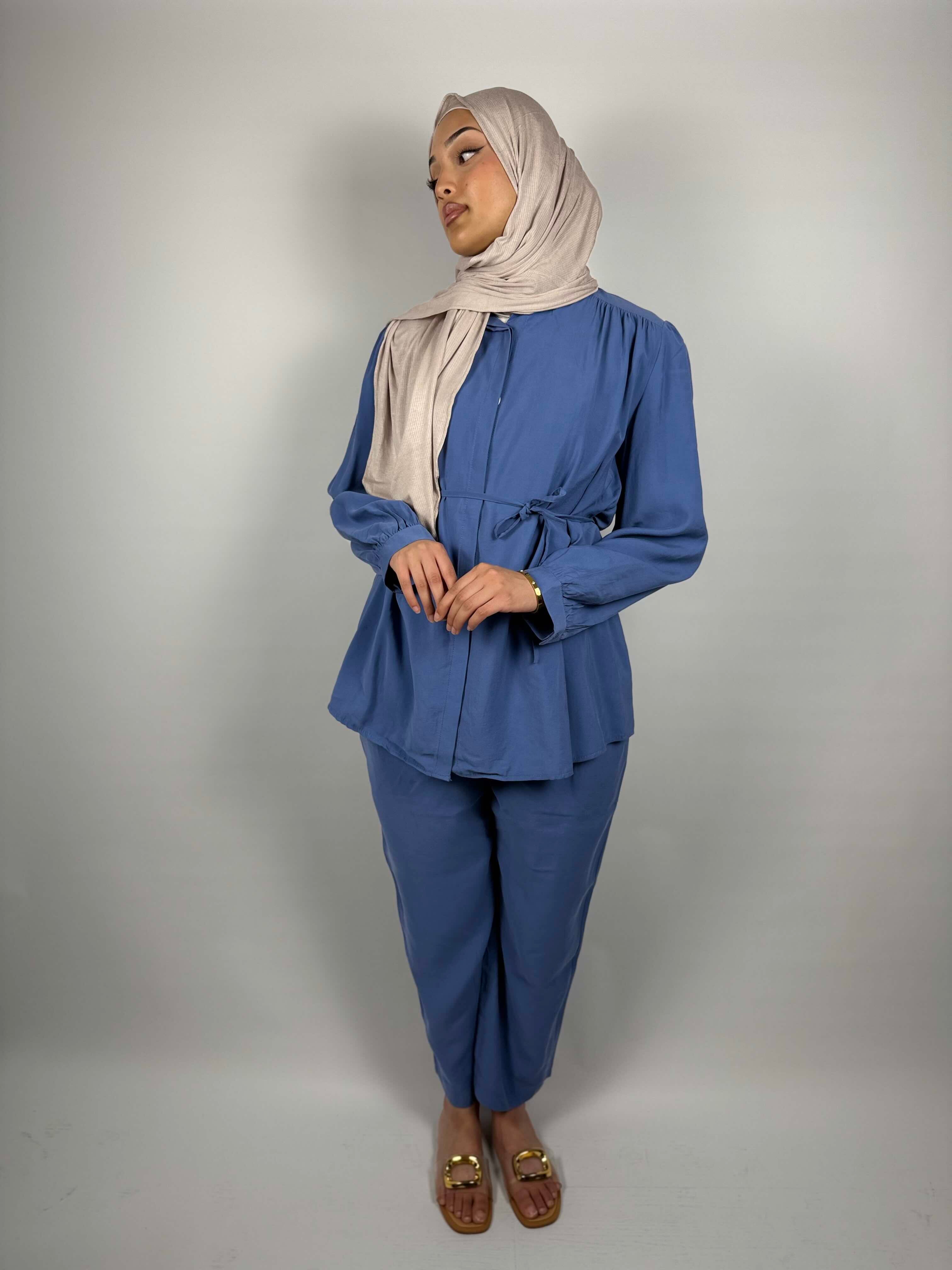 Everyday Soft Co-Ord Set – Dusty Blue