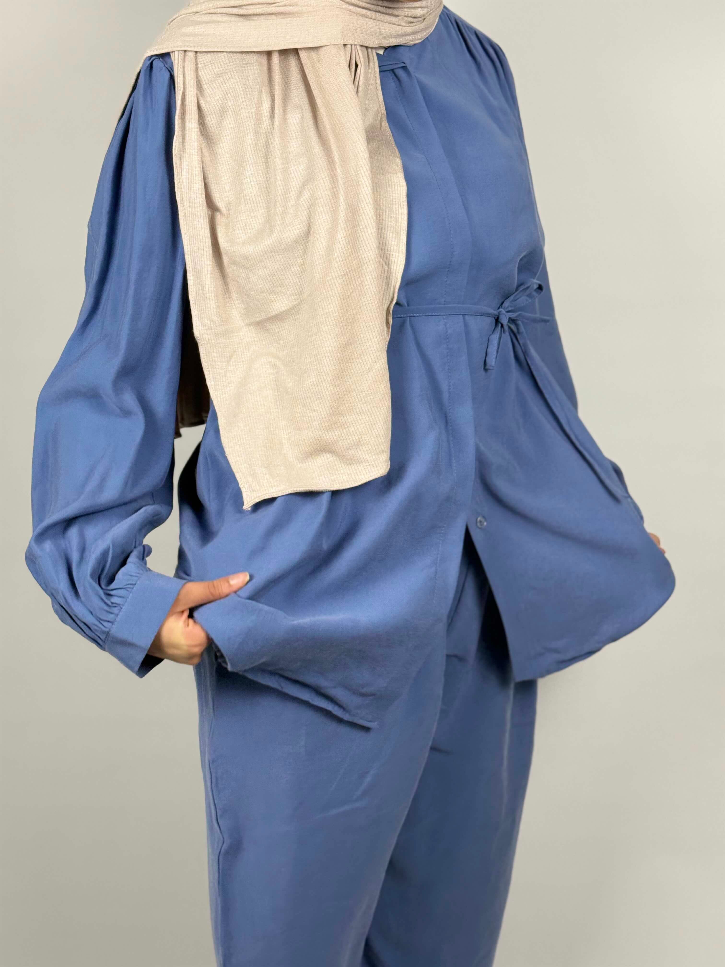 Everyday Soft Co-Ord Set – Dusty Blue