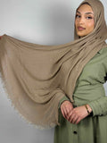 Essentials Crinkle Hijab – Sandstone