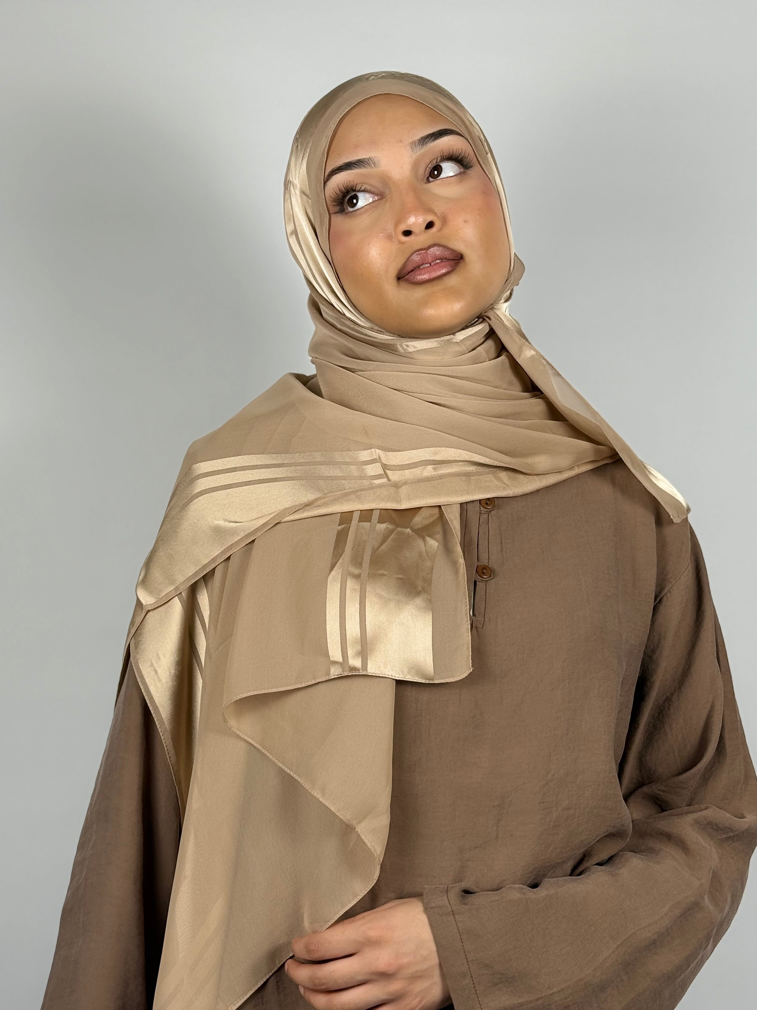 Satin Hijab - Soft Gold