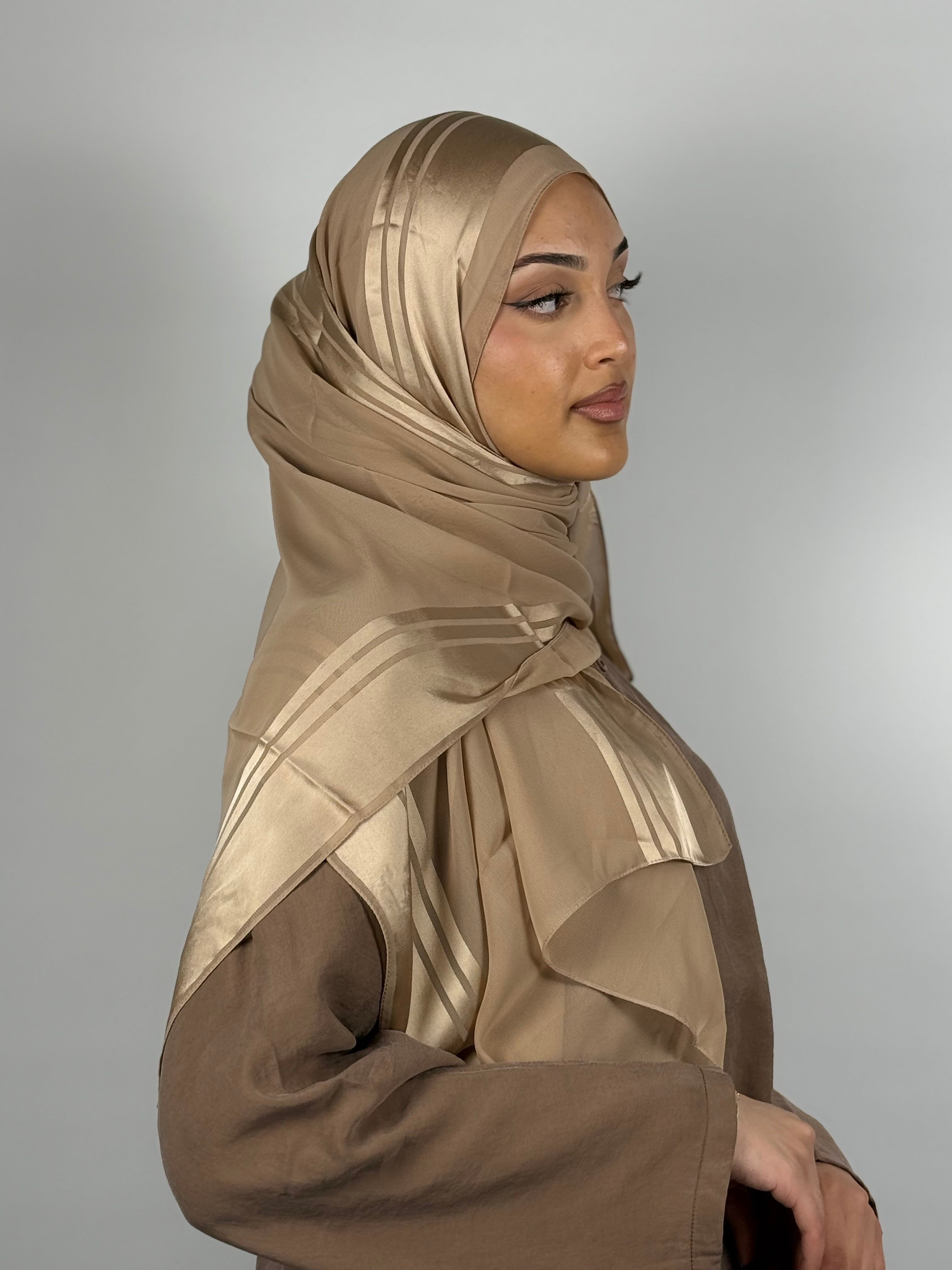 Satin Hijab - Soft Gold