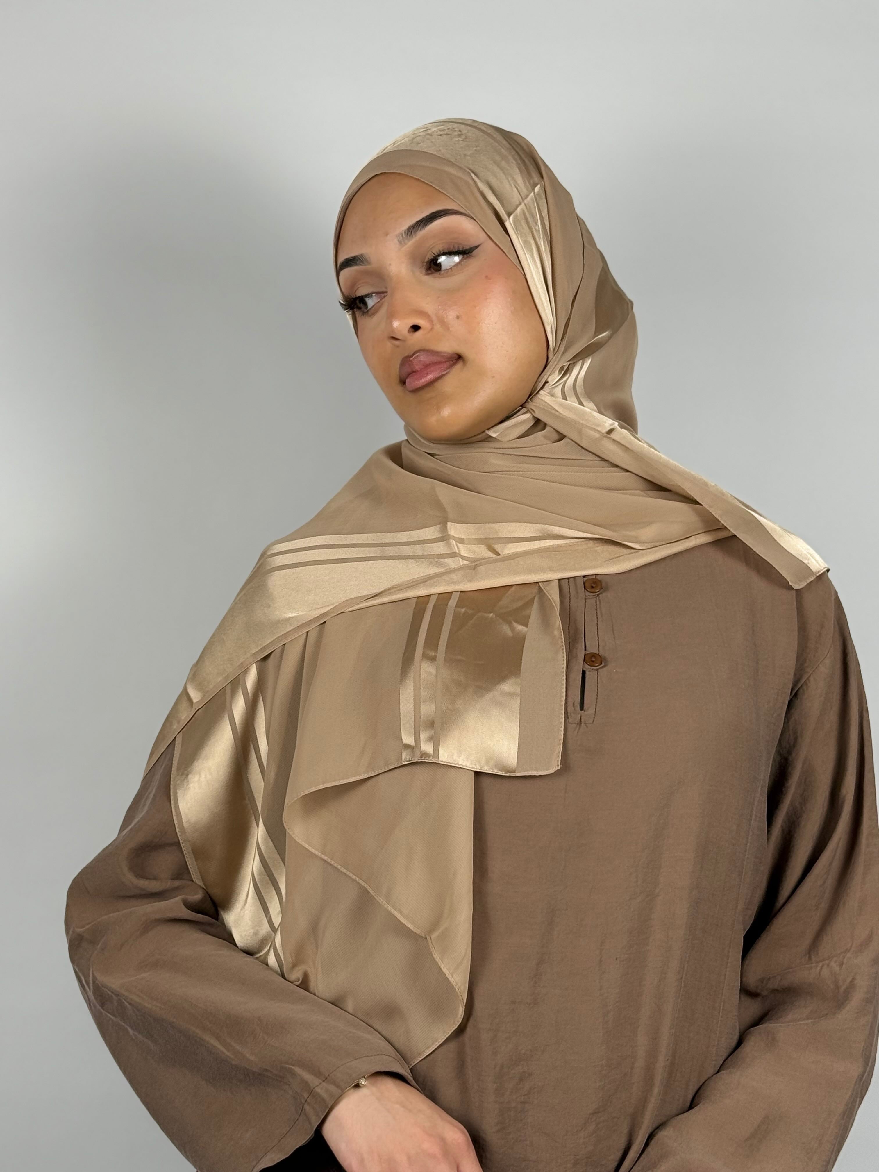 Satin Hijab - Soft Gold