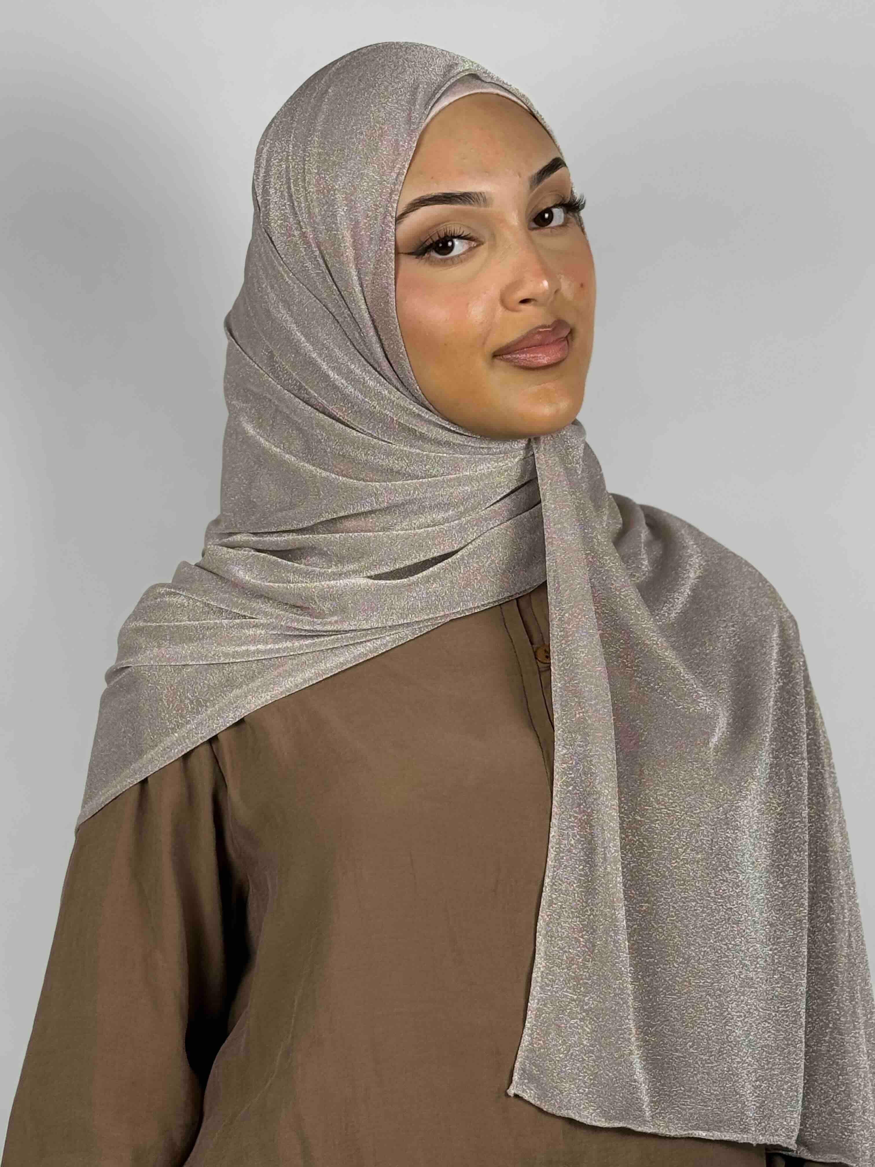 Shimmer Hijab - Silver Mist