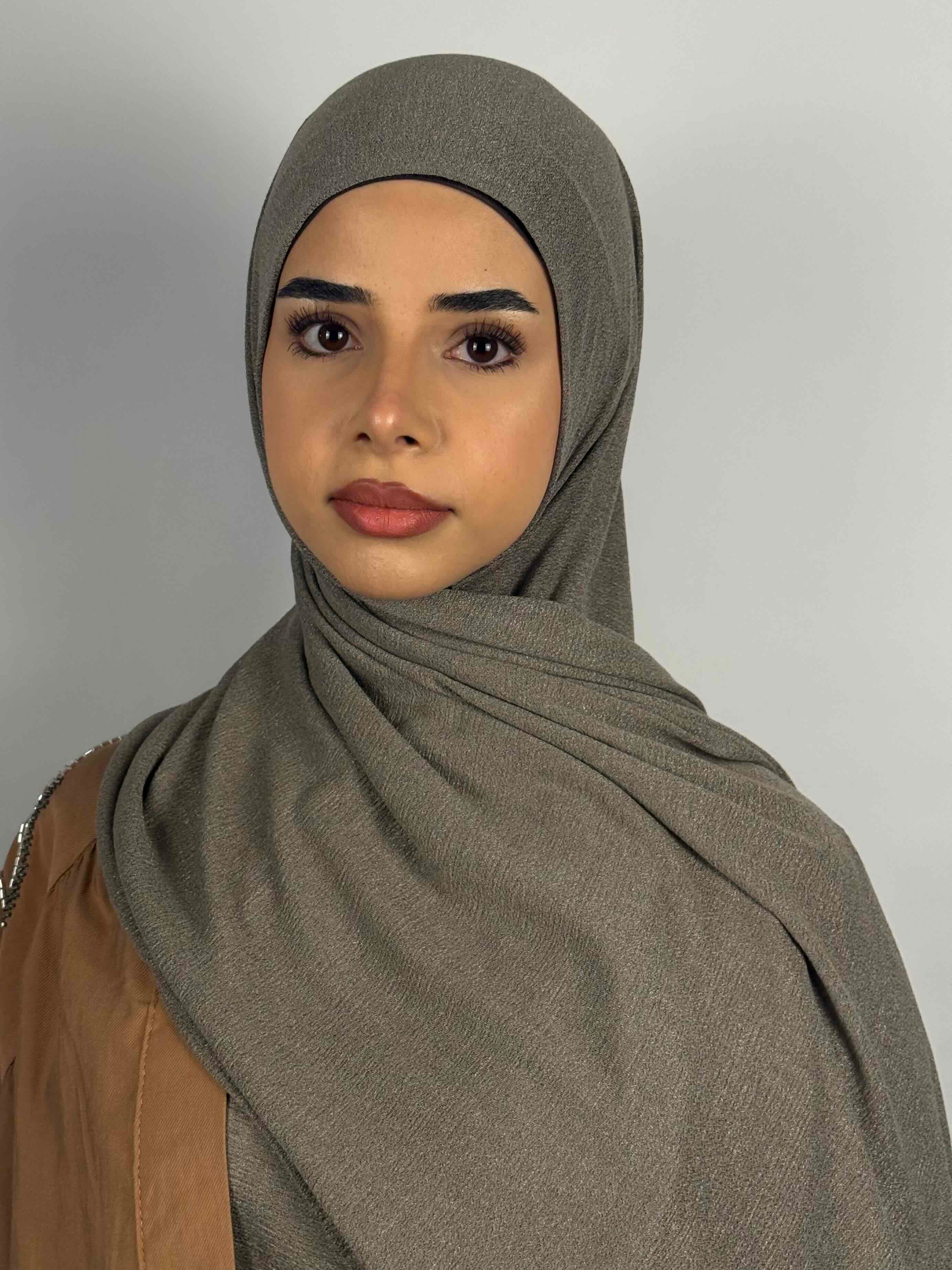 Lama Jersey Hijab - Warm Grey